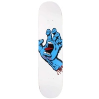 Santa Cruz - Screaming Hand White 8.25 Skateboard Deck